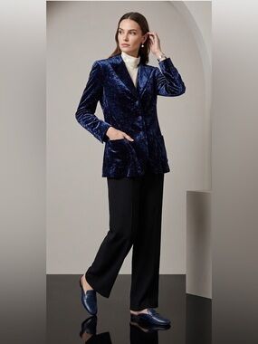 Giorgio Armani Deep Blue Velvet Jacket